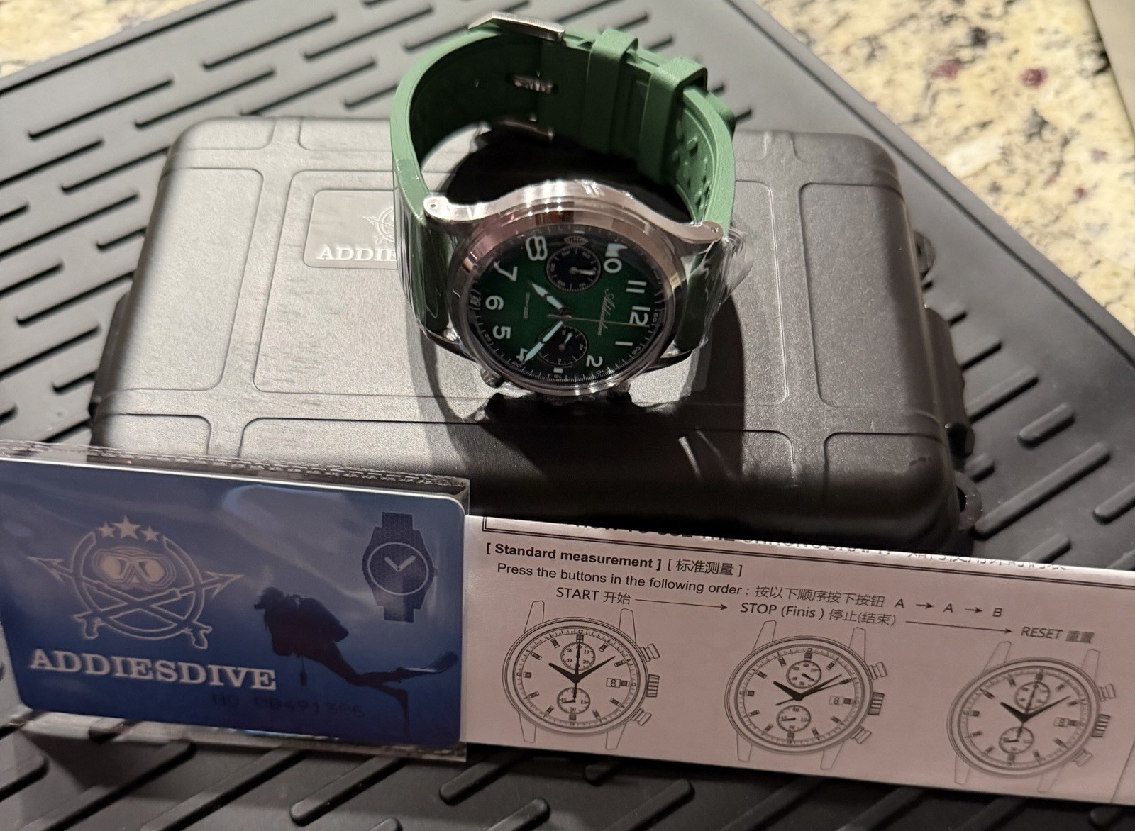 Addiesdive AD2516 Pilot Chronograph – Japan VK64 Mecha-Quartz – US FAST SHIP