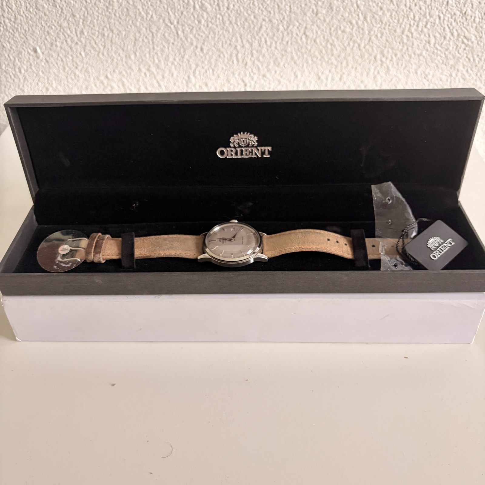 Orient Men’s Bambino 38mm Limited Edition Automatic Watch RA-AC0M13N – With Box