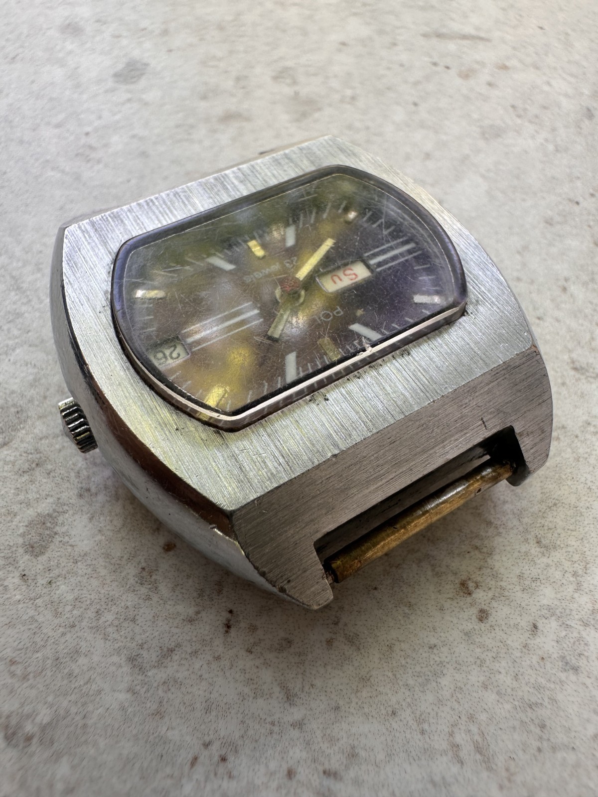 Vintage Unique Poljot (Полёт) 23 Jewels USSR Mechanical Automatic Wristwatch.
