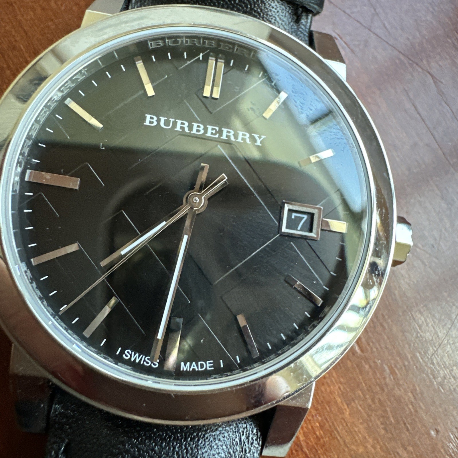 BURBERRY Watch – The City BU9009 Black Dial Black Leather Strap