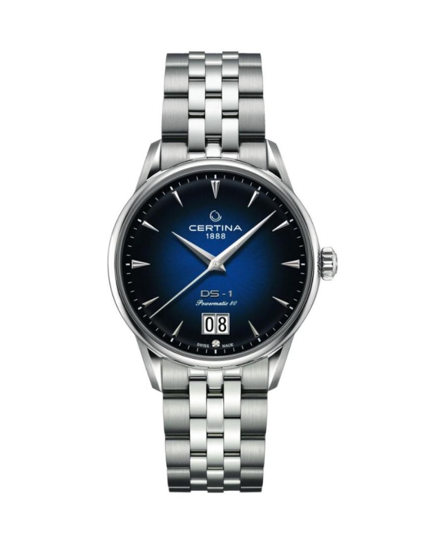 CERTINA Men Analog Automatic Casual Watch Classic Dress Blue Dial Waterproof Rou