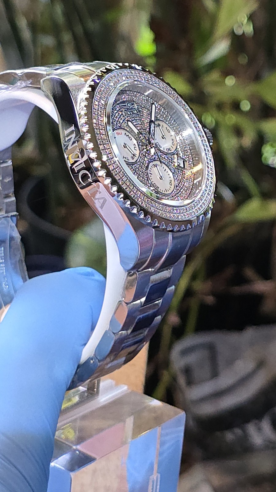 INVICTA SWISS MADE DIAMOND 2 CTW GRAND DIVER PRO 300M STAINLESS STEEL WATCH SALE