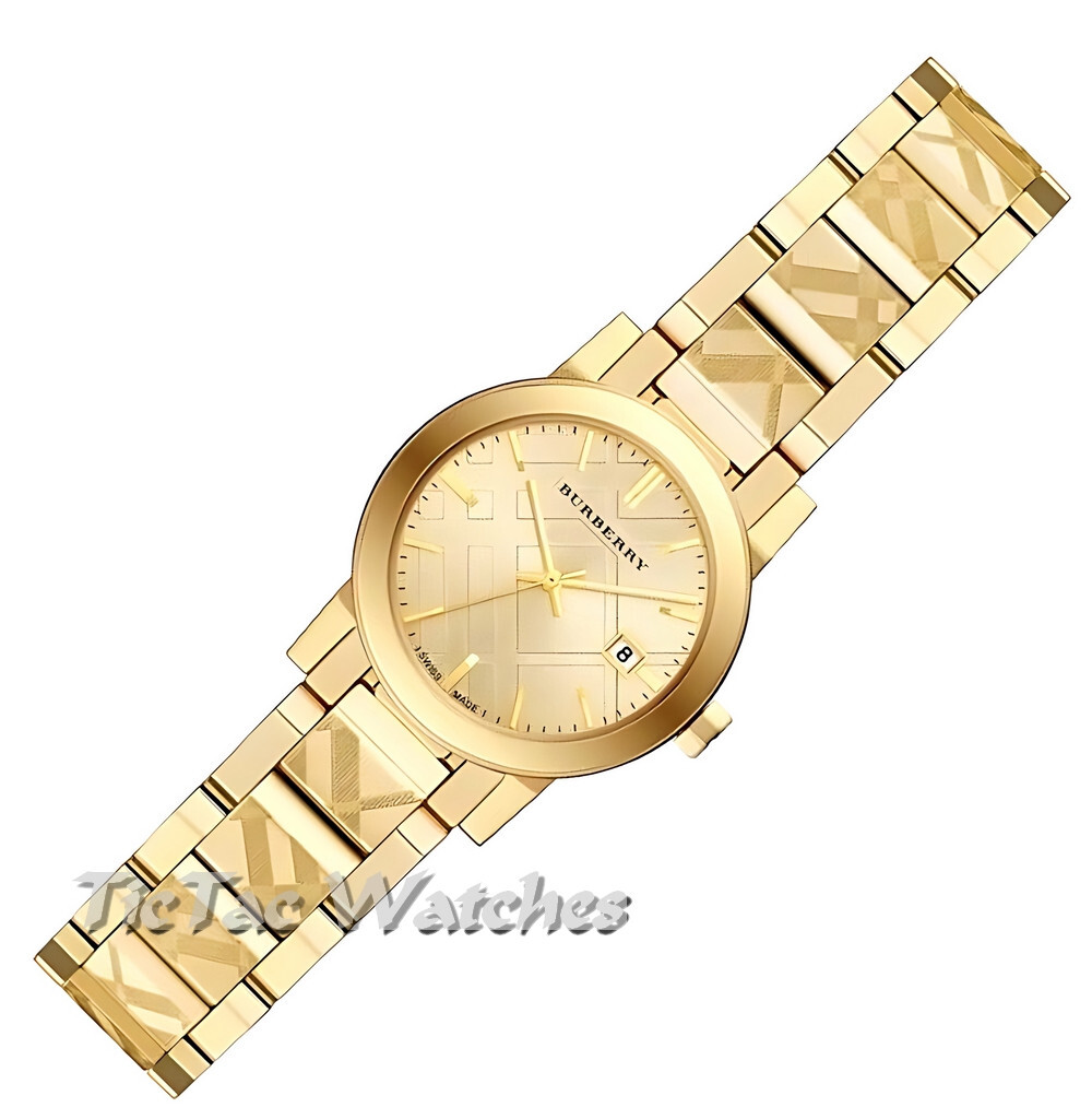 BURBERRY BU9234 WOMENS GOLD TONE WATCH BRAN NEW – 2 YEARS WARRANTY