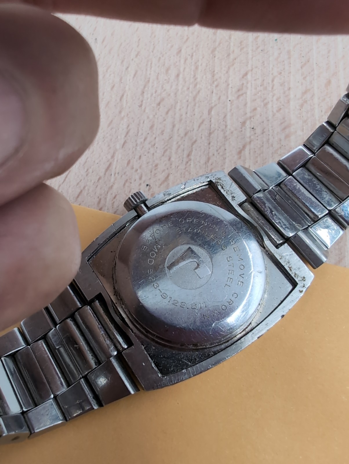 Vtg Roamer Rockshell Mark V Made For Seth Thomas Automatic Watch