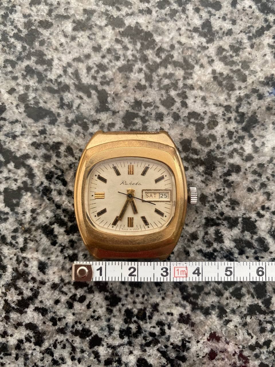 Vinrage Raketa Watch USSR Soviet mechanical Wristwach Rare Gold Plated AU-10