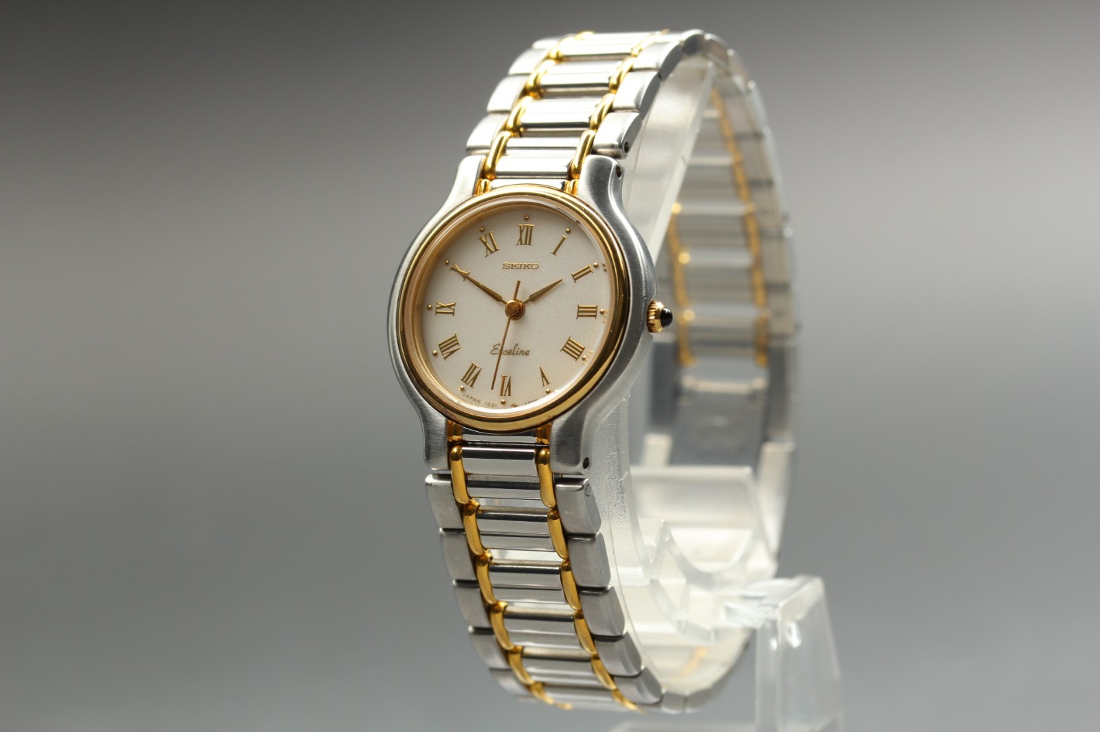 Vintage 1987 [N MINT] SEIKO EXCELINE 1221-0190 Womens Quartz Watch From JAPAN#81