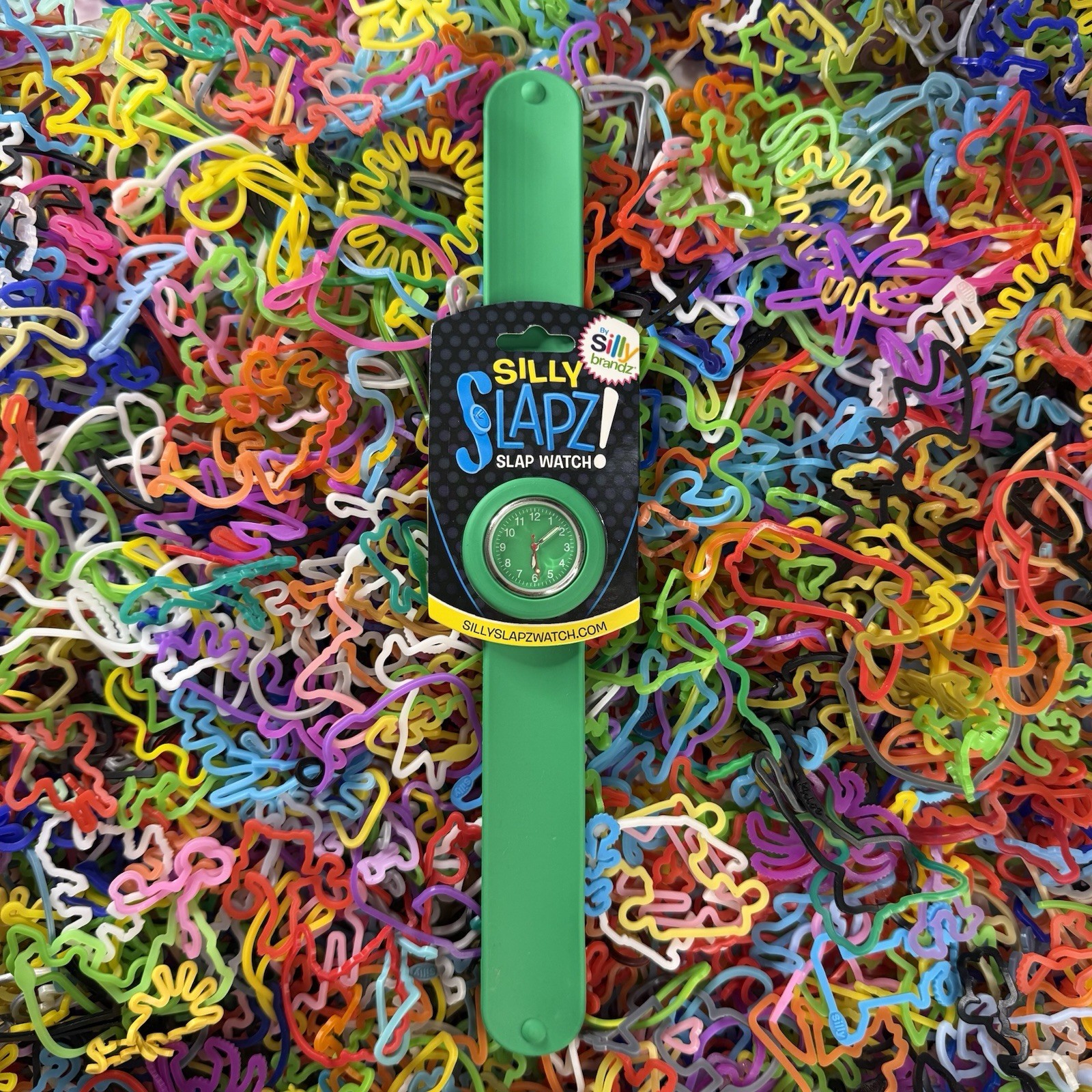 Sillybandz Slap Watch Silly Slapz Y2K Green Adult Size *Needs New Battery* NEW
