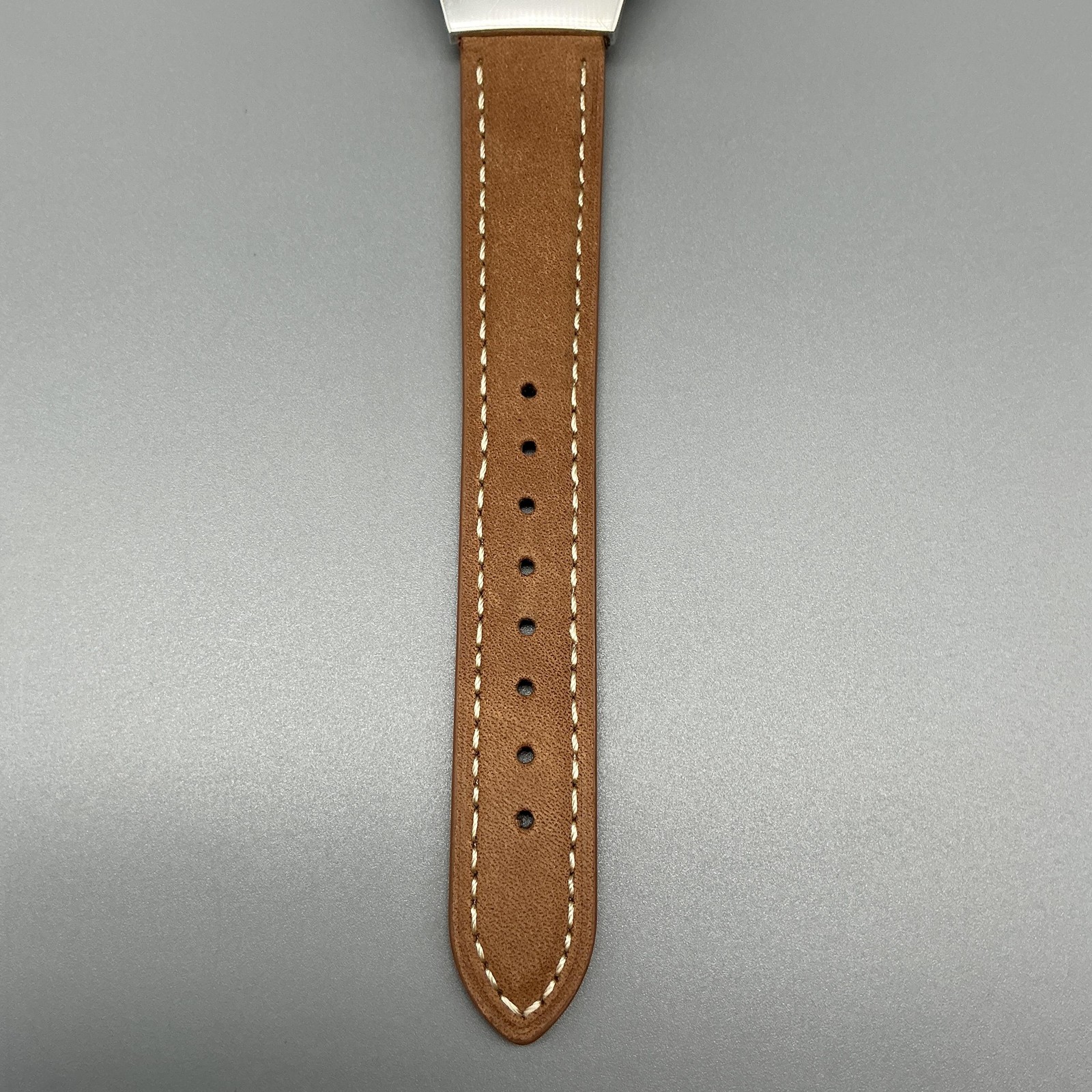 Skagen 233LSSNC Mens Watch 34mm Blue Silver Dial Brown Leather New Battery