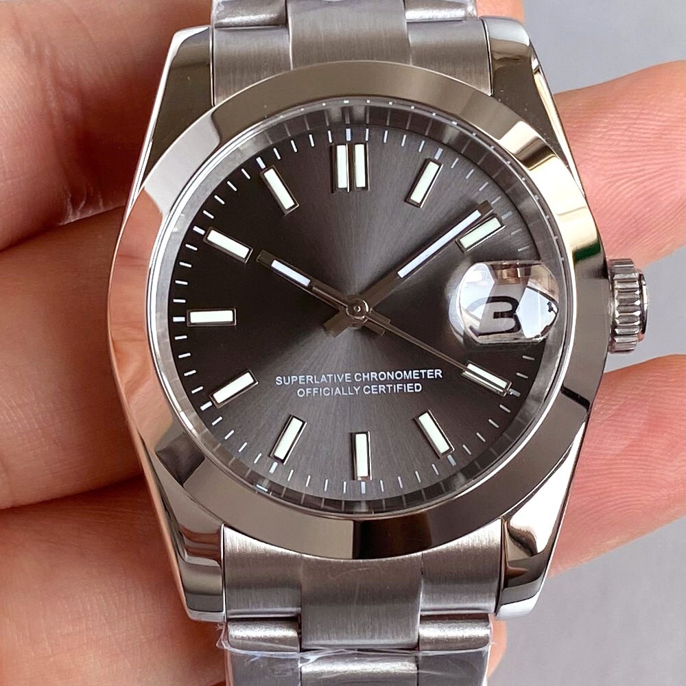 Tandorio 36mm 39mm Smooth Bezel Sapphire Glass 20ATM NH35A Watches For Mens