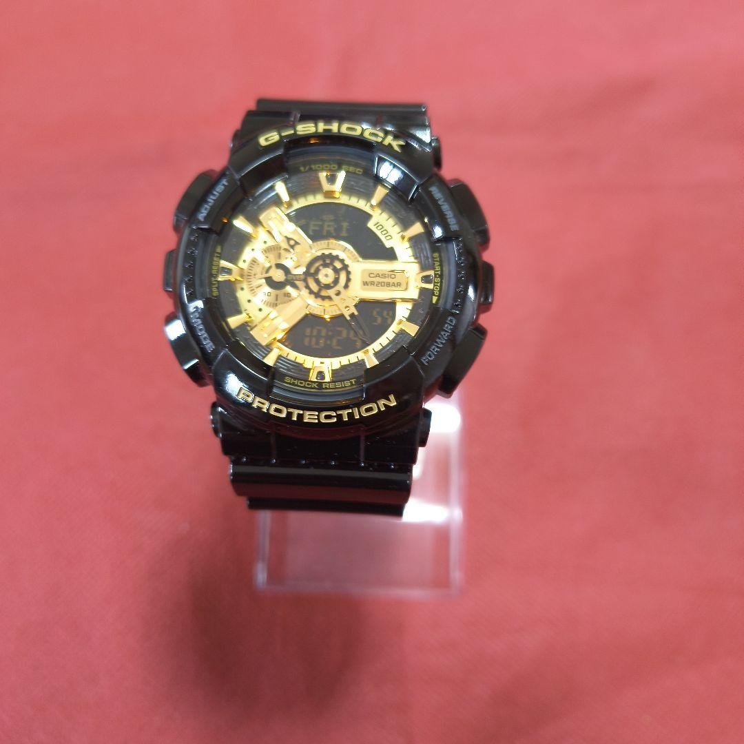 CASIO G-SHOCK GA-110GB Black Gold Watch ① 【USED】