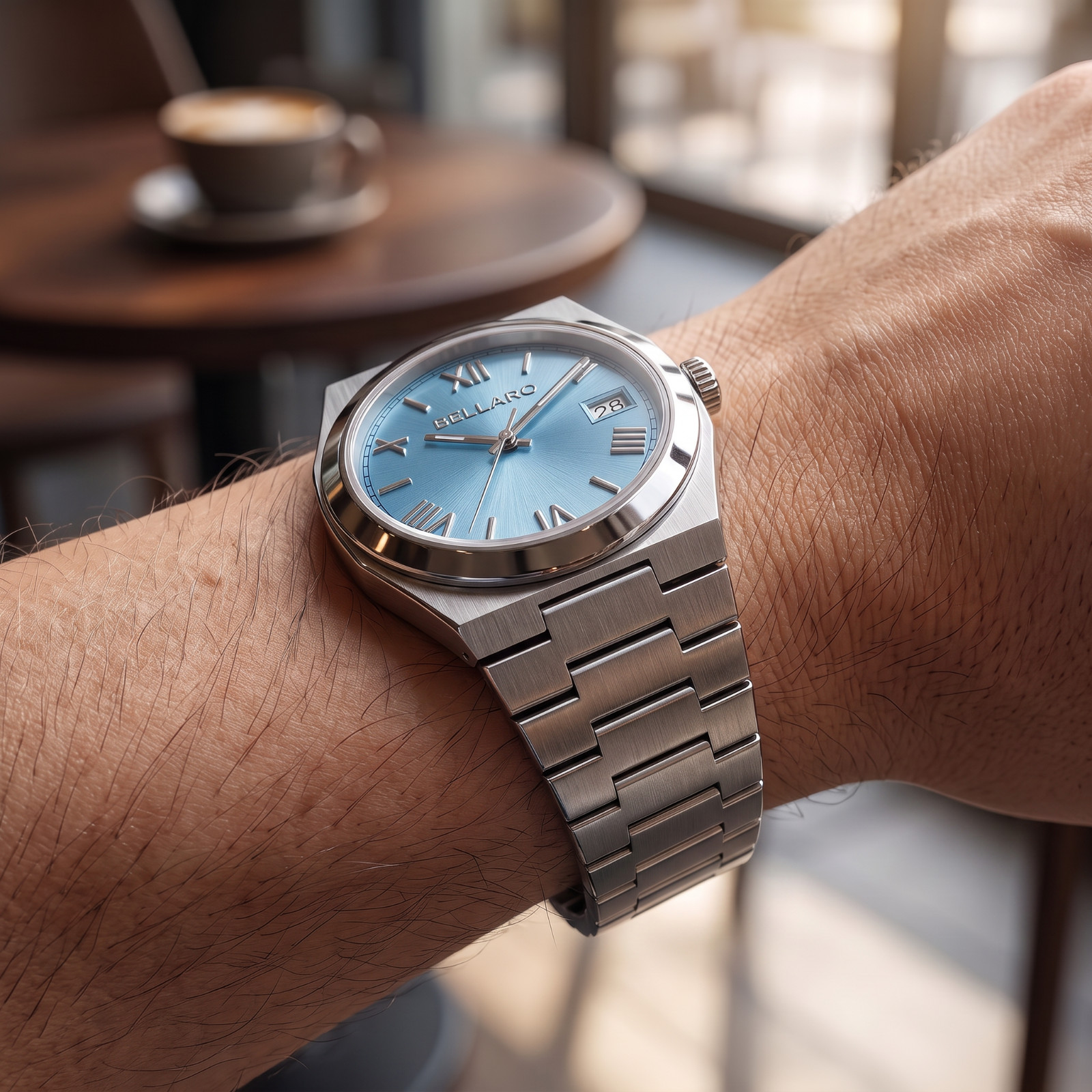 BELLARO Tolaris Watch – Japanese Automatic NH35 – Sapphire Crystal Blue Dial