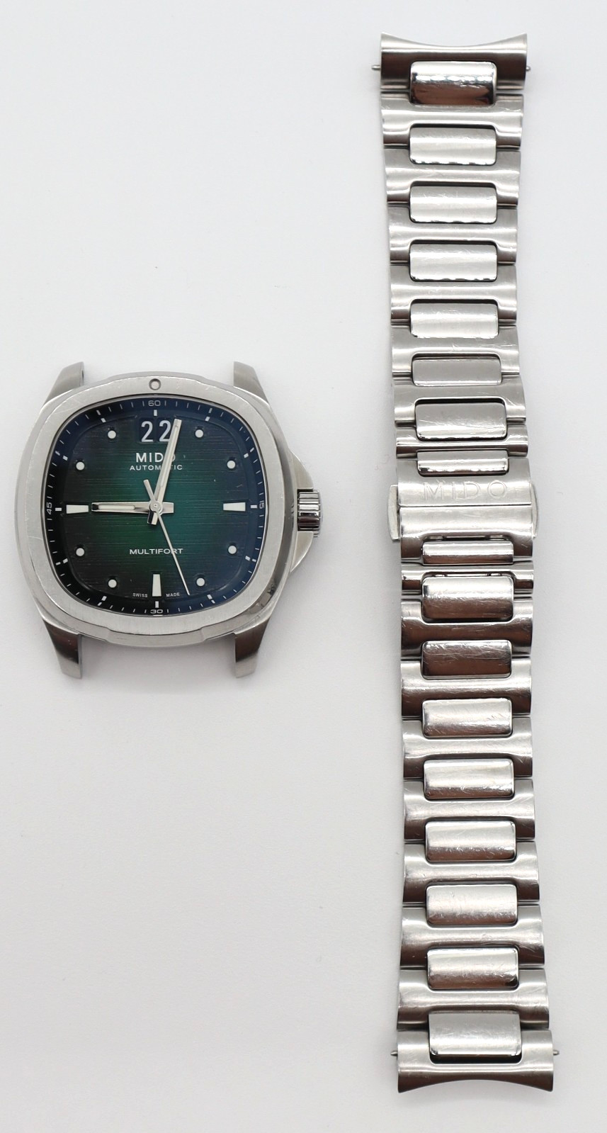 Mido Multifort TV Big Date – Green Gradient Dial Ref. #M0495261109100 FreeShip