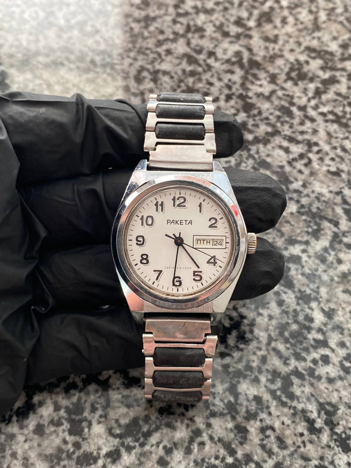 Vintage Raketa Classic watch Soviet USSR Mechanical Wristwach “Rolex”Rare 2628.H