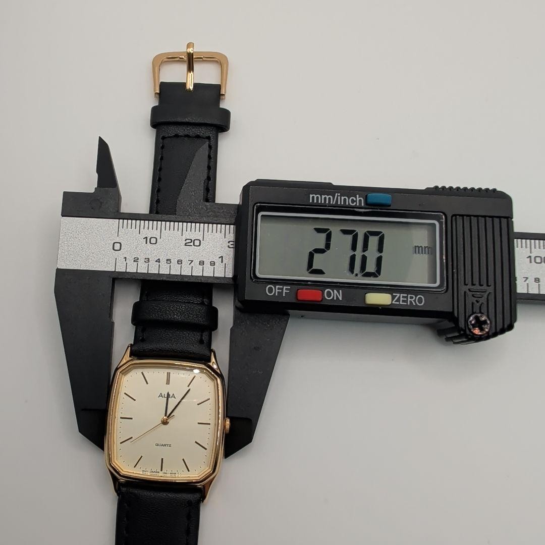 ALBA V501-5C30 Quartz Square Watch Working