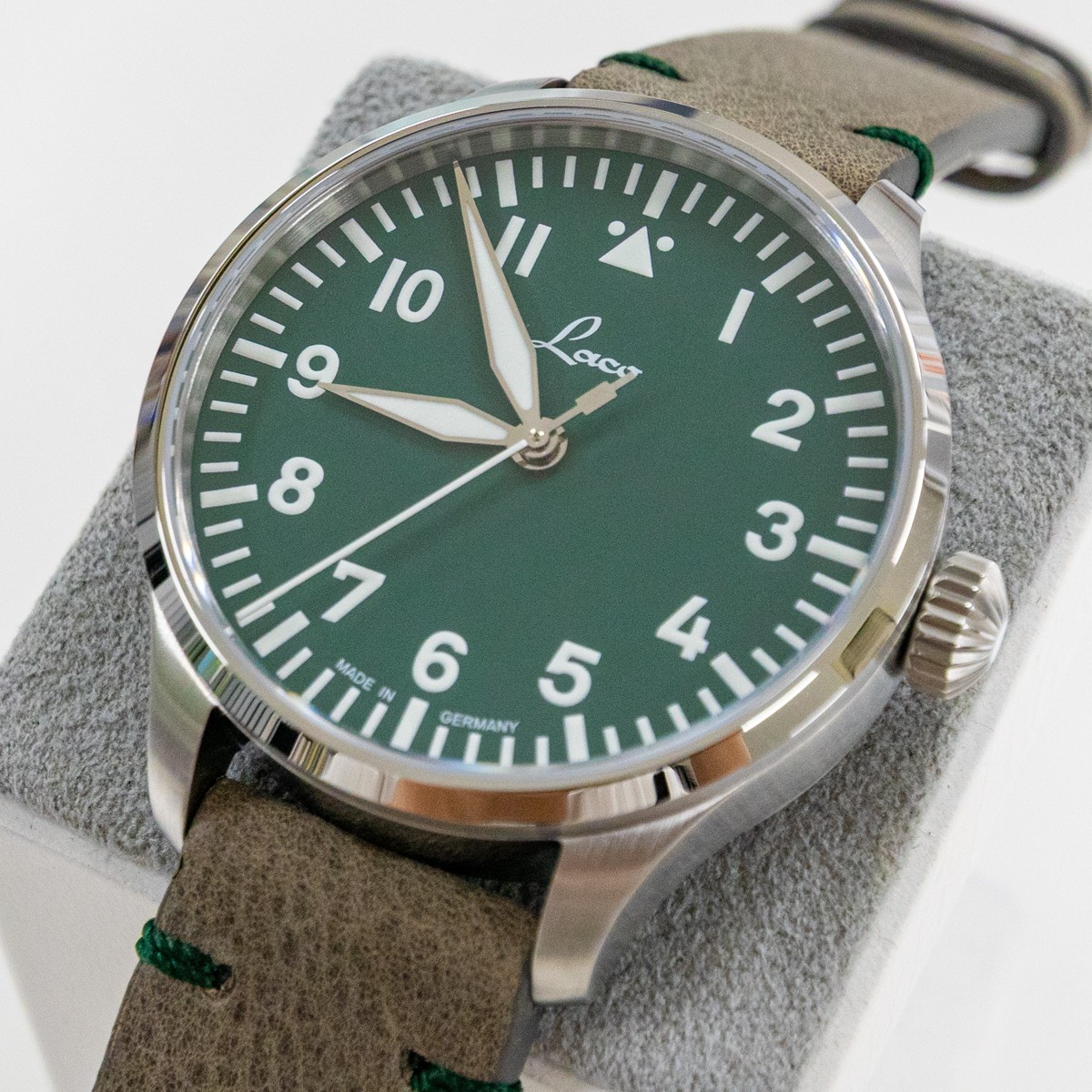 [B1Y] Laco 862189 PILOT Augsburg39 Green Limited Edition Watch [t9q]