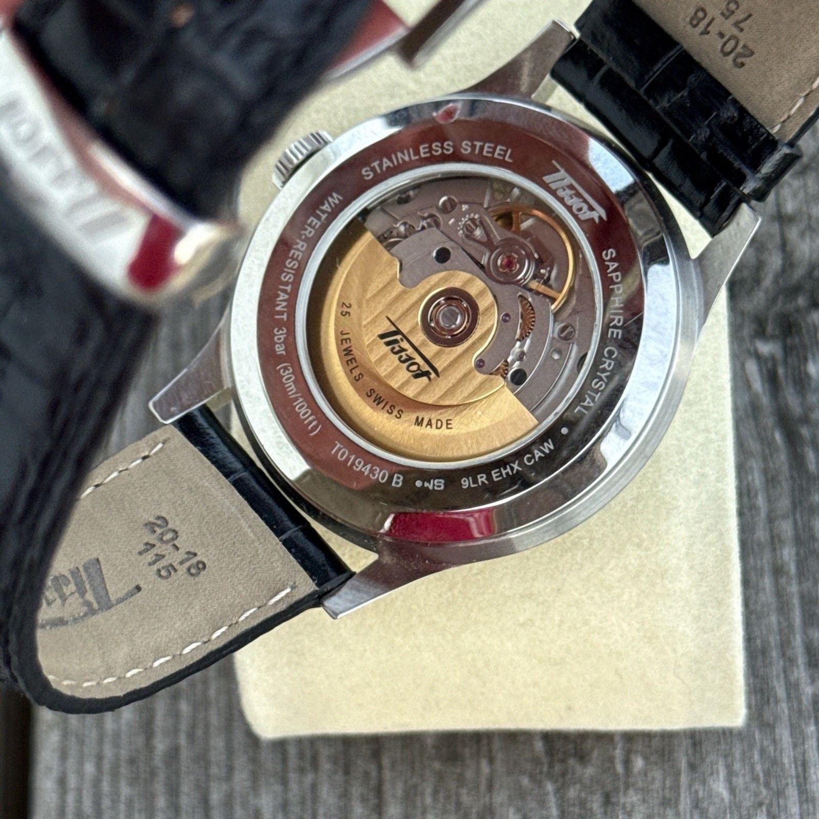 TISSOT Visodate Automatic T019430B Black Dial Day Date Watch