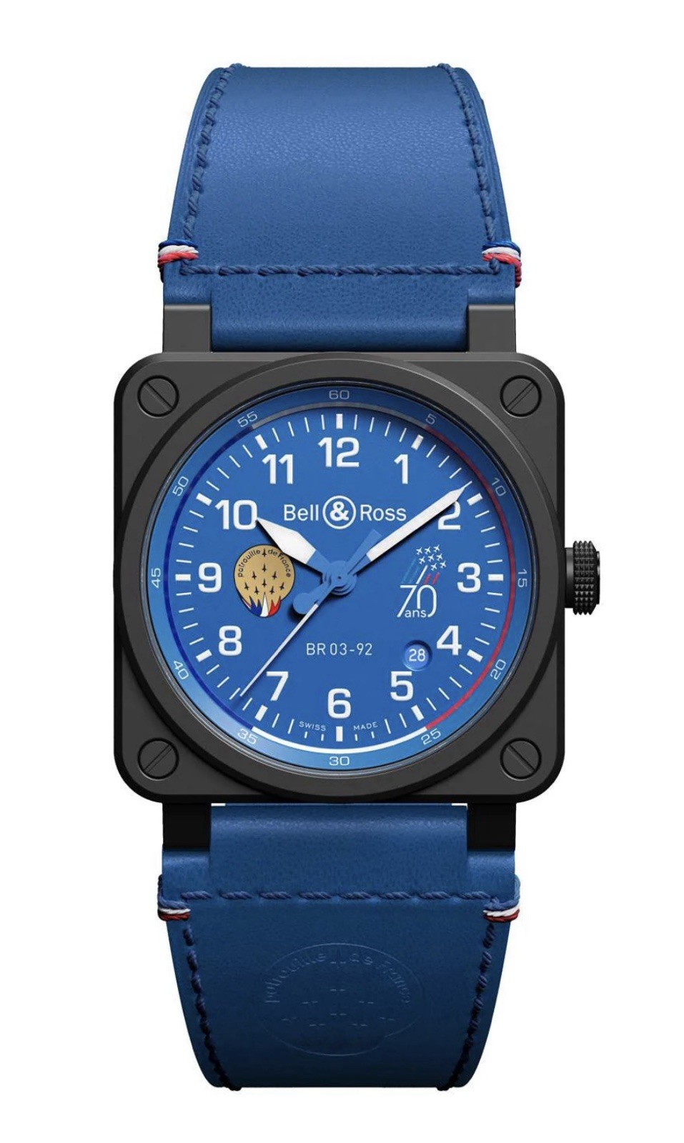 Bell & Ross BR03-92 Patrouille de France 70th 42mm Men’s Automatic Watch B&P 25