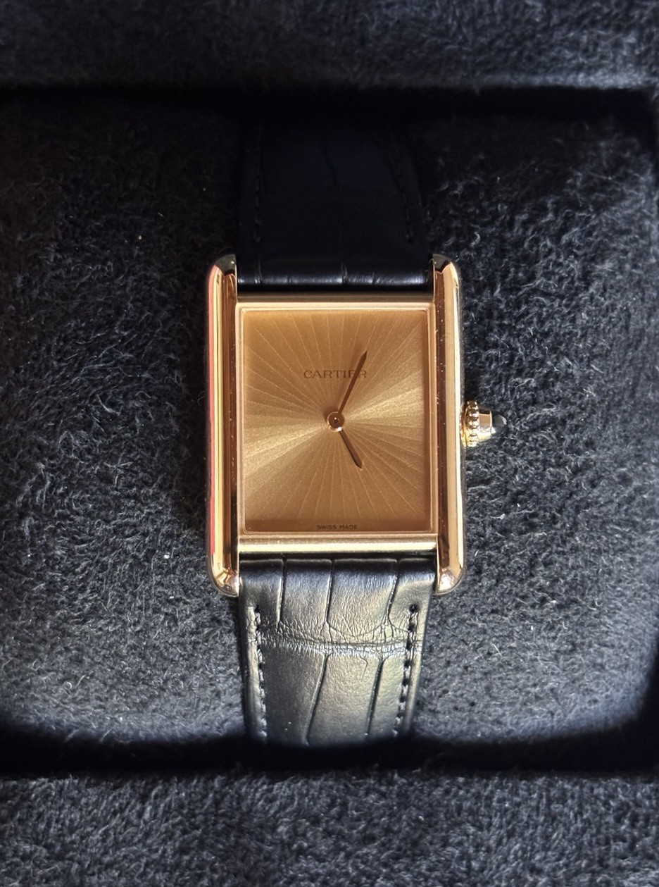 Cartier Tank Louis Cartier WGTA0211 18k Gold Mechanical Wind Full Set 2026