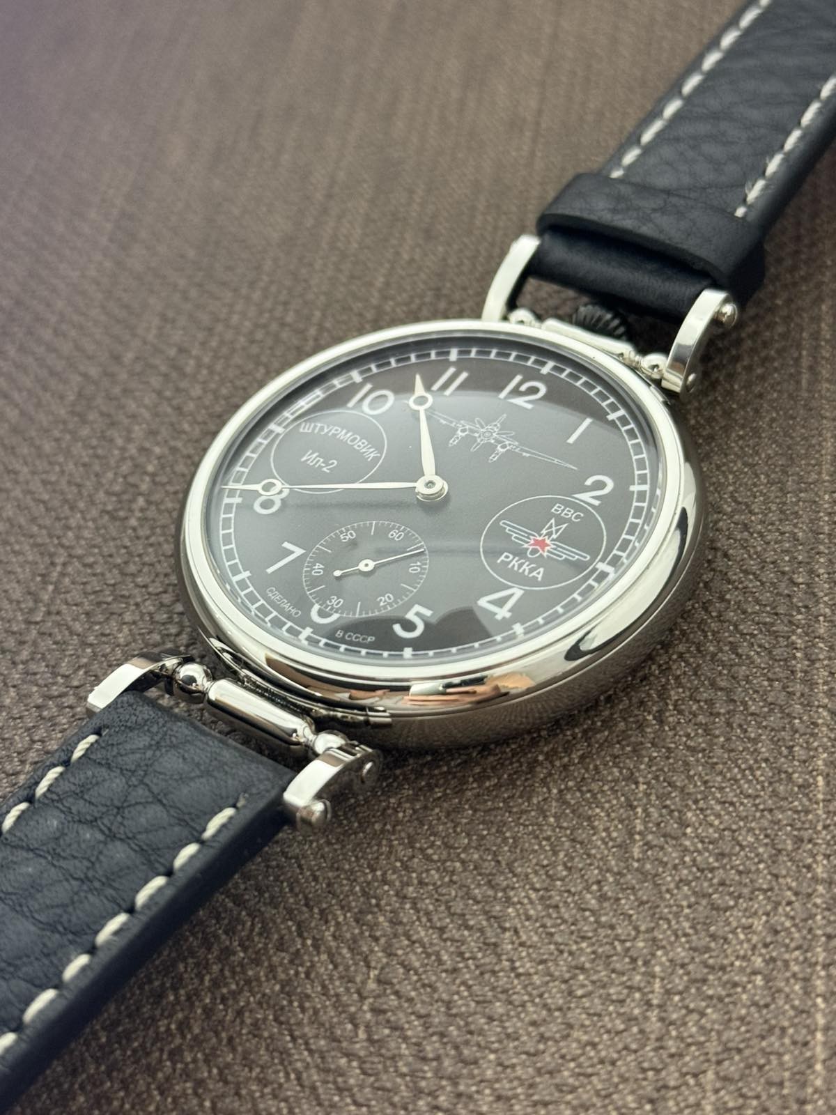 Vintage Watch Mechanical Wrist Molniya Pilot Men’s USSR Molnja Aviation Russian.