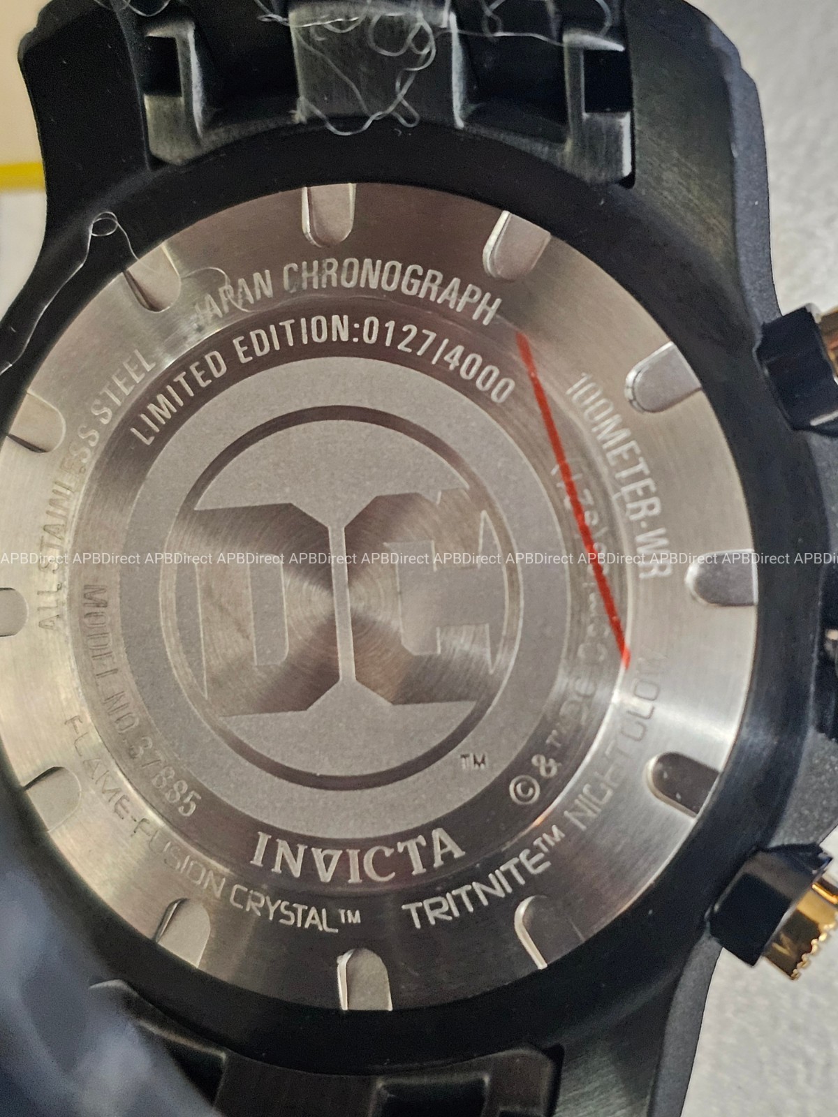 Invicta – DC Comics #127 BLACK ADAM – SAND BLASTED – Limited Ed – mens watch