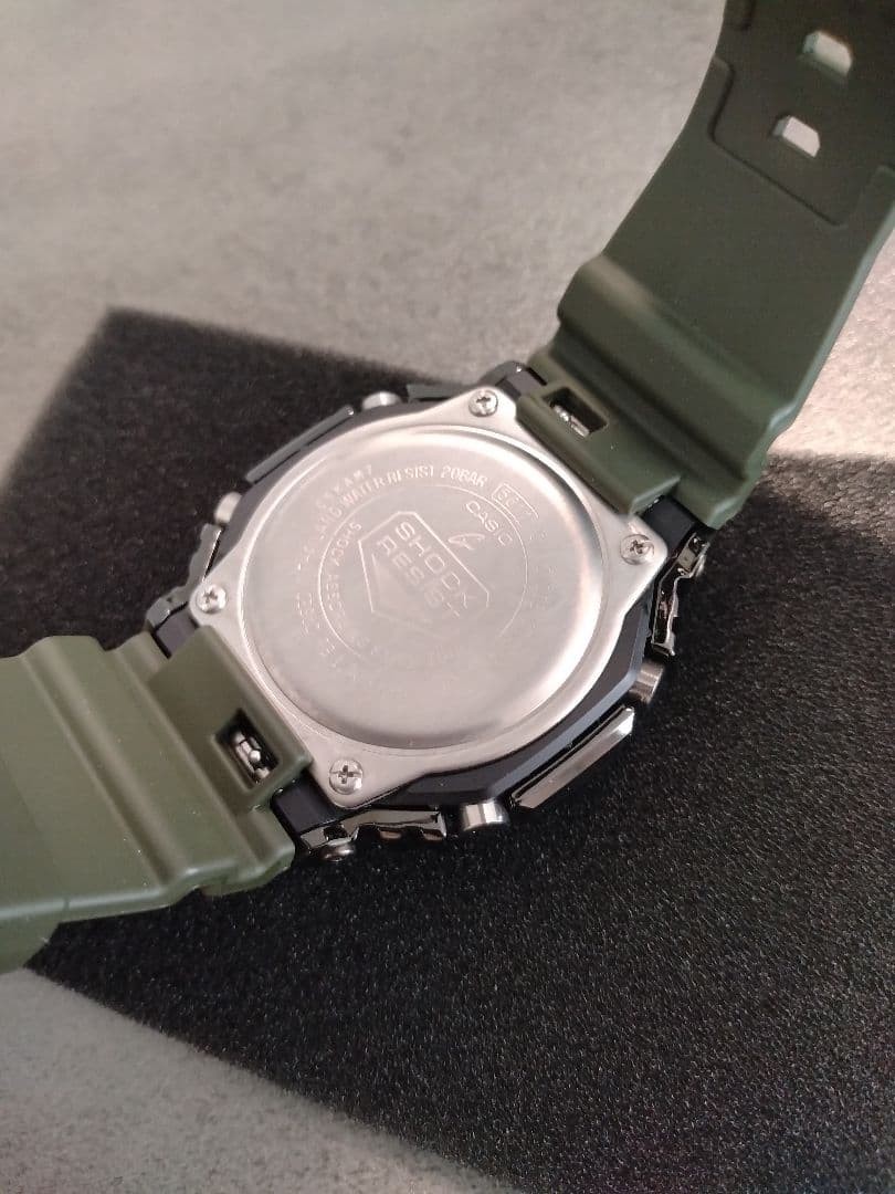 (103) [Good condition, custom belt] G-SHOCK GM-2100B Green