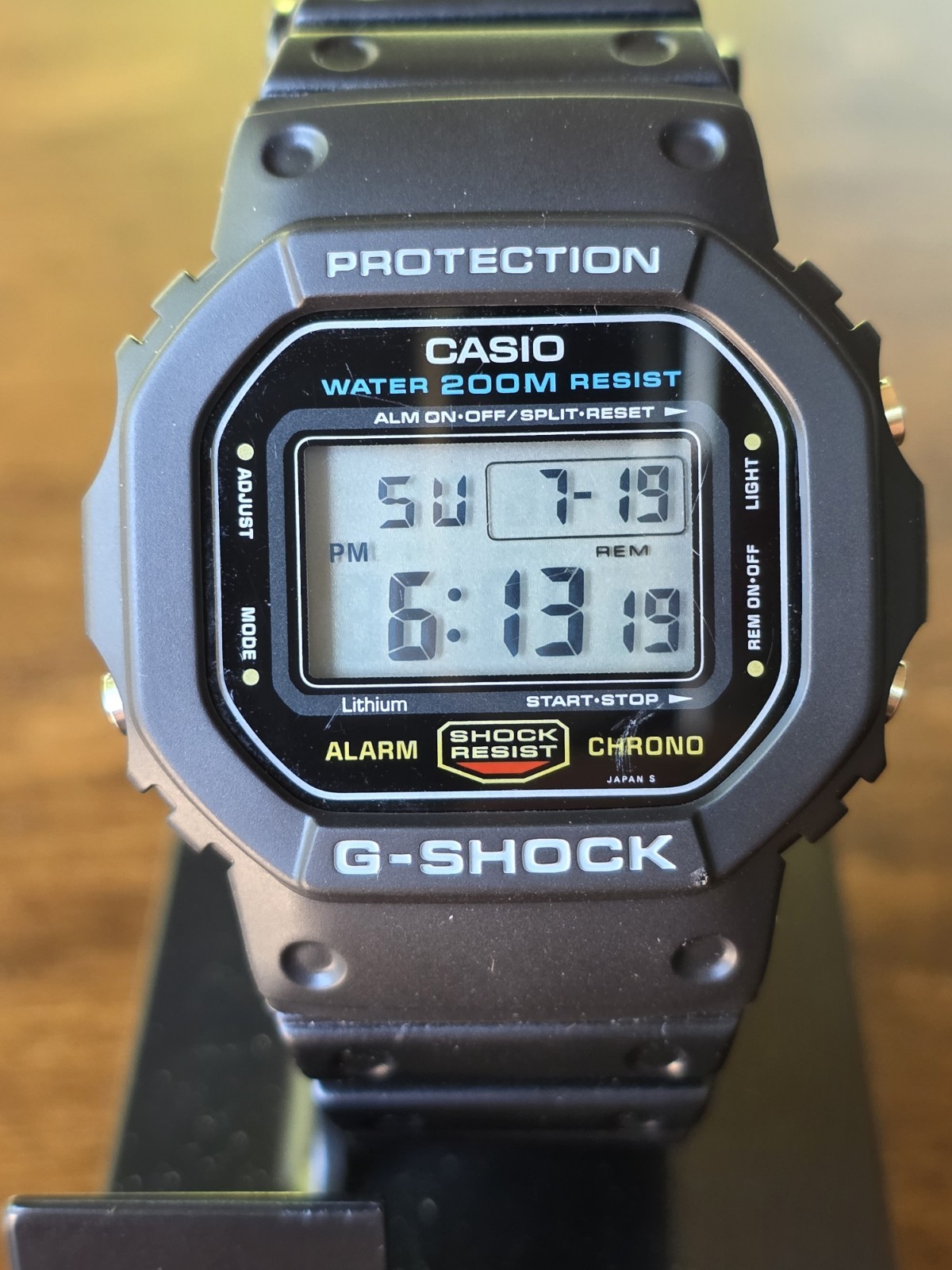 Vintage 1987-1994 Casio G-Shock DW5600C (901) Mens Watch New Bezel, Strap & Bat