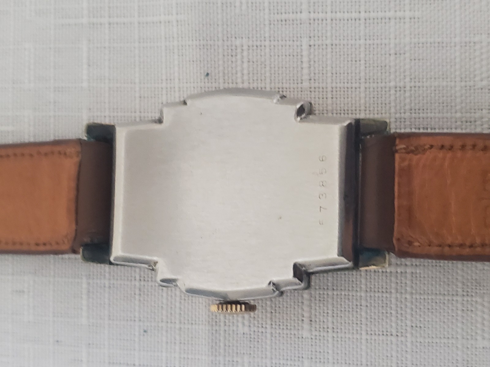 Benrus Shock Absorber Model BB3 Gold Filled Bezel Tank Watch For Repair or Parts