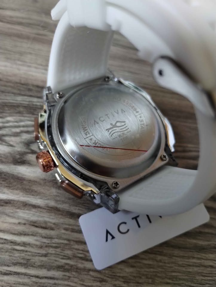 Activa X Invicta ACW8118-002 Men’s 51mm Digital Analog Watch White Rose Gold