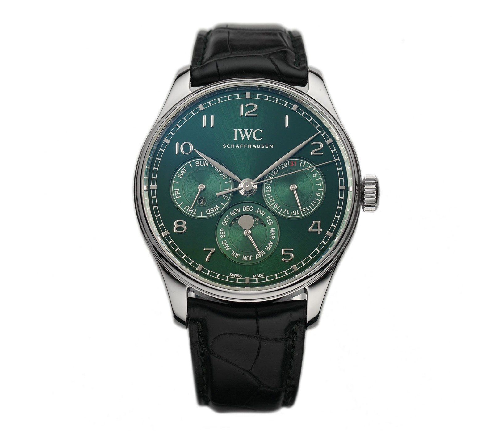 IWC Portuguese 42mm Perpetual Calendar Green Dial IW344207 – 2023