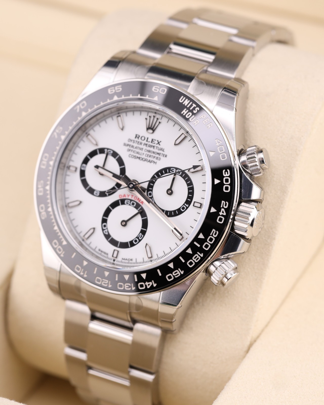 2026 Factory Stickers Rolex Daytona Panda White Dial Oyster 126500LN Full Set