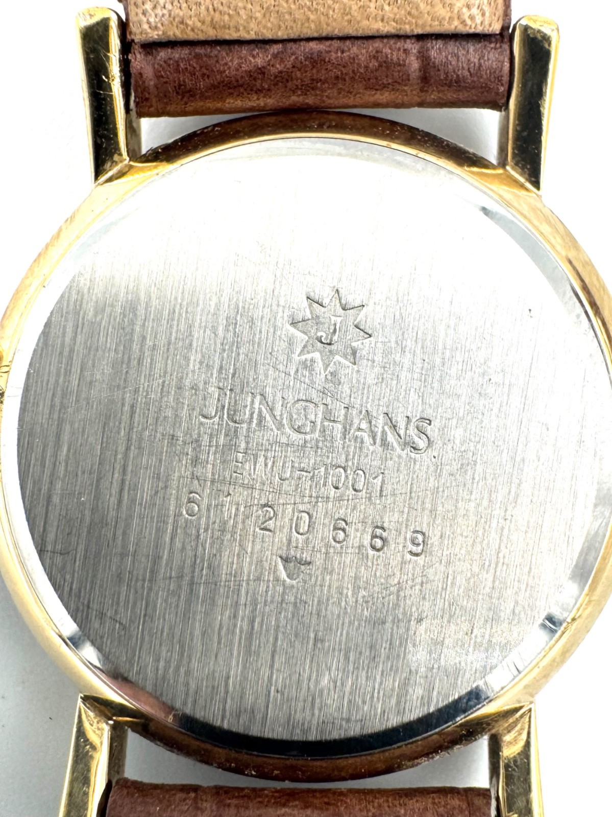 vintage junghans 24mm Women Quartz Watch EWJ-1001 New Battery -f648