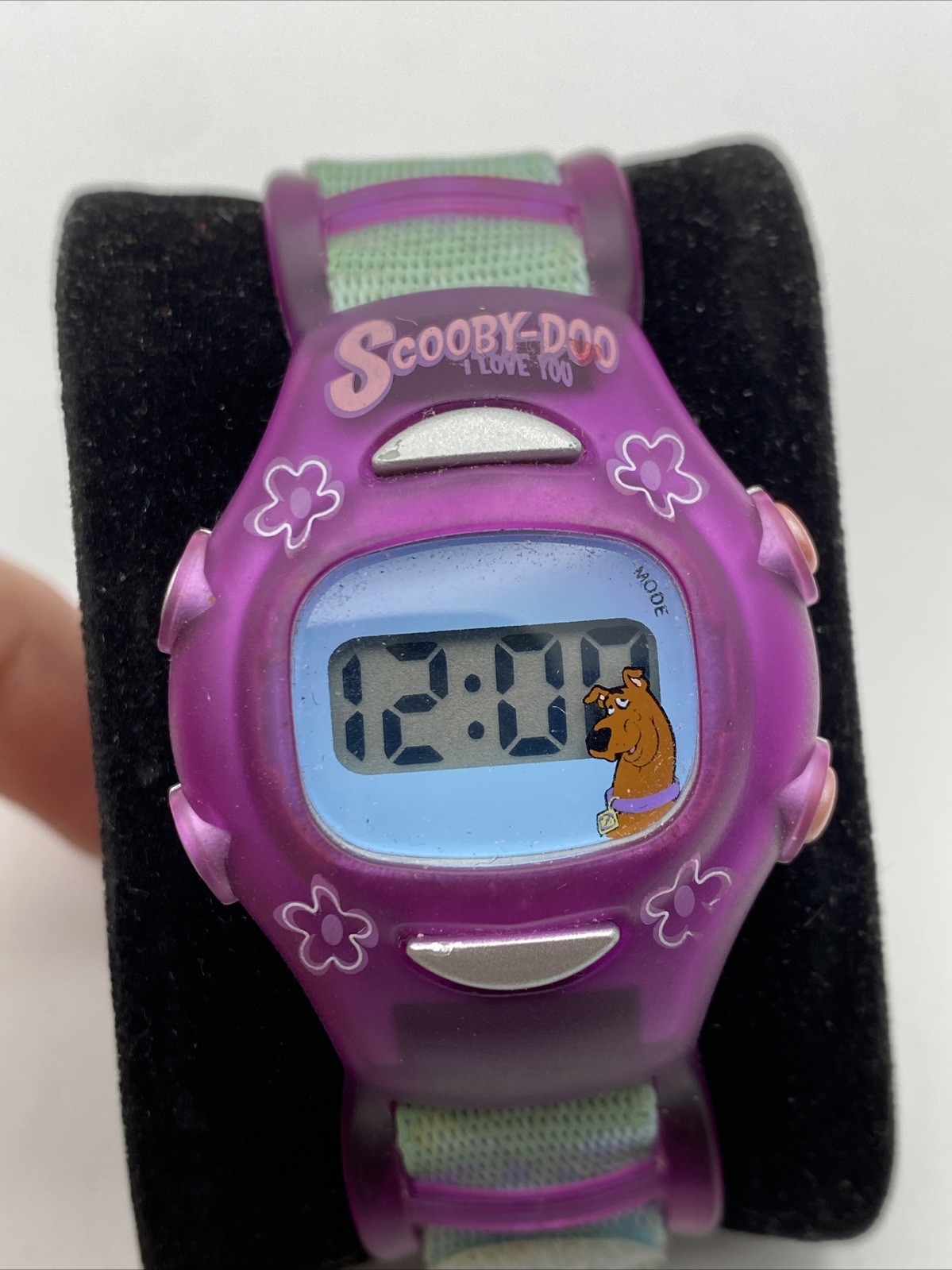 Vintage Scooby doo Purple Blue lcd digital watch Hanna-Barbara new battery