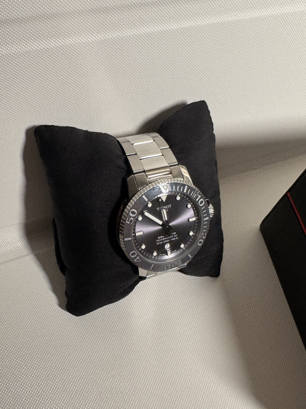 Tissot Seastar Powermatic 80 Grey Dial Watch T120.407.11.081.01 Swiss 1000 FT