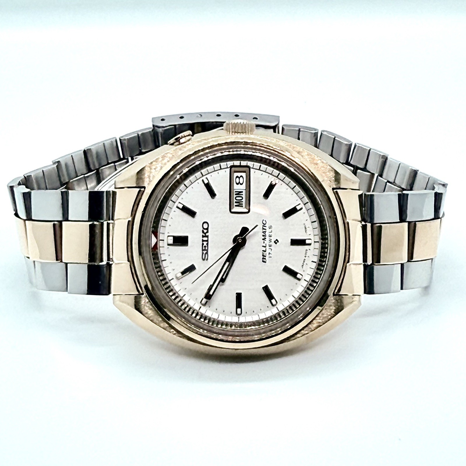 Excellent Seiko Bell-Matic 4006-7004 1970s Vintage Alarm Watch Original Bracelet