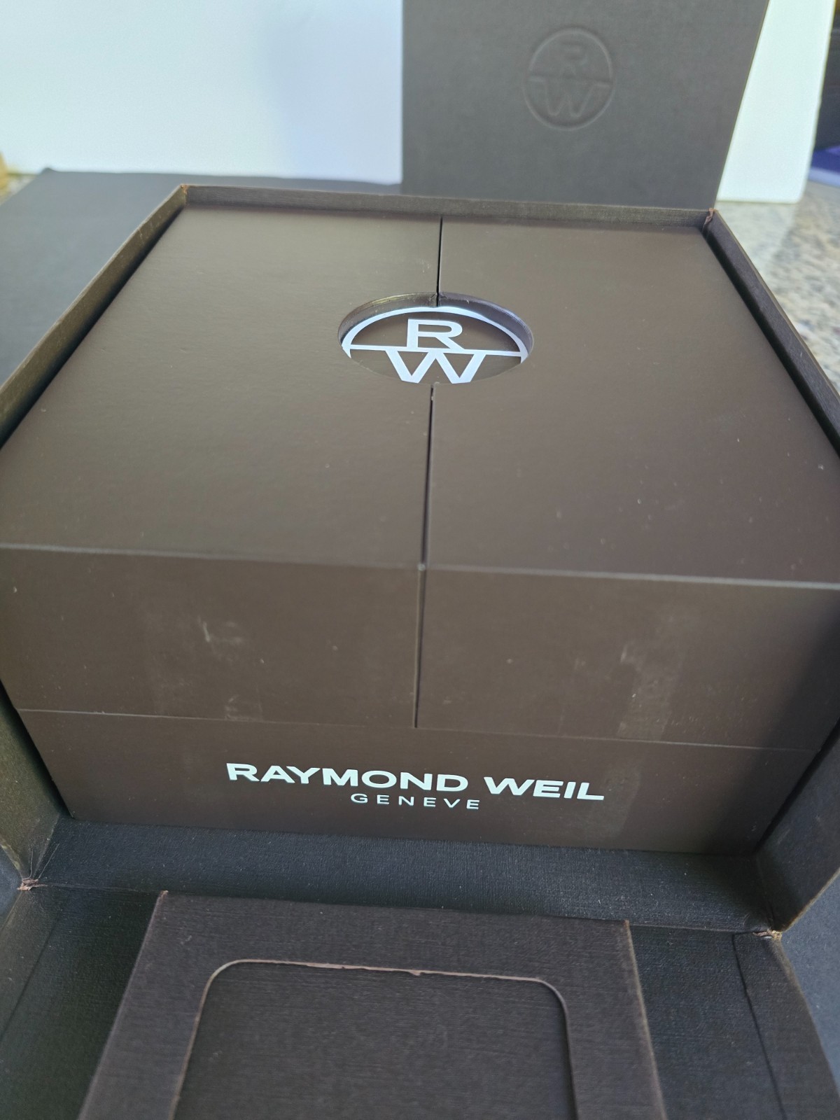 RAYMOND WEIL TANGO CHRONOGRAPH WATCH 4881 WITH RUBBER STRAP / BOX & PAPERS