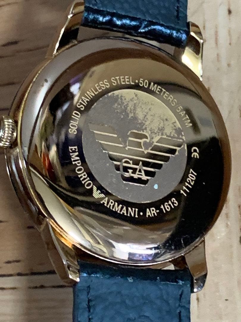 Emporio Armani AR1613 Men’s Quartz Watch Brown Japan 074413