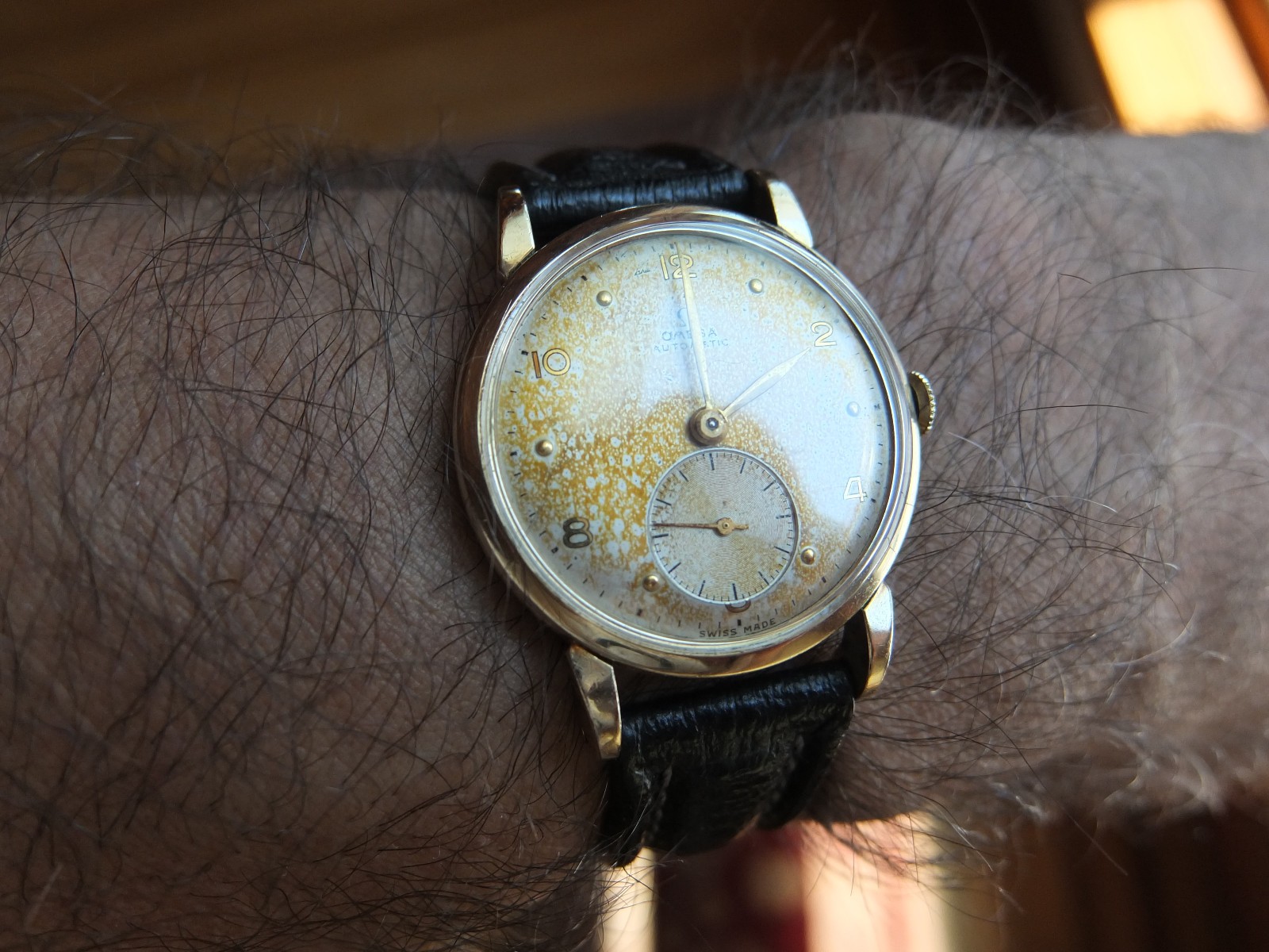 Exceptional 1948 Omega Men’s 14kgp Bump Wind Auto WW w/ 19j cal. 342 + Trop dial