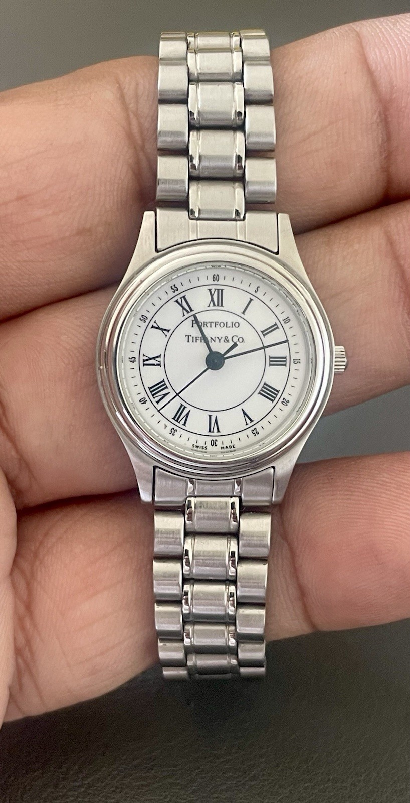 Authenticated Tiffany & Co. Ladies Portfolio wristwatch (L76)