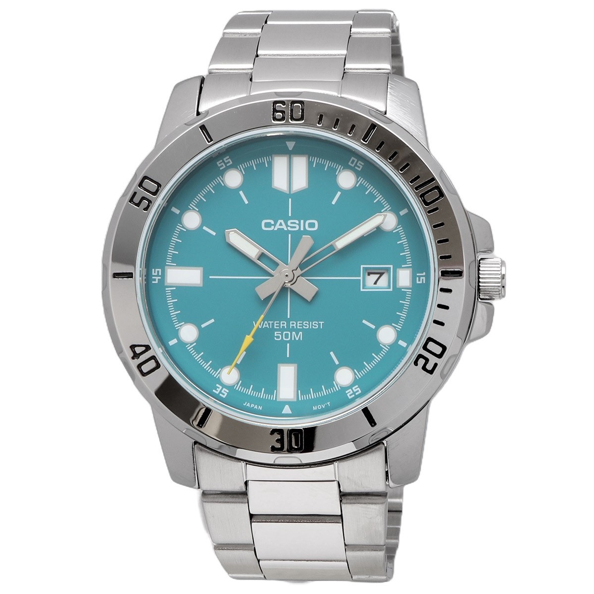 Casio MTP-VD01D-3E2V Men’s Quartz Tiffany Turquoise Blue Dial Silver Steel Watch