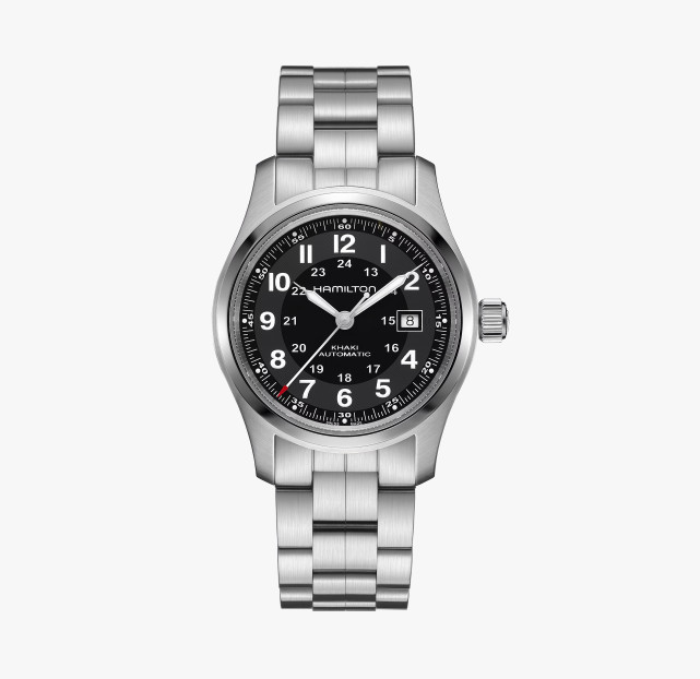 Hamilton Khaki Field Automatic Black Dial Silver Men’s Watch H70515137