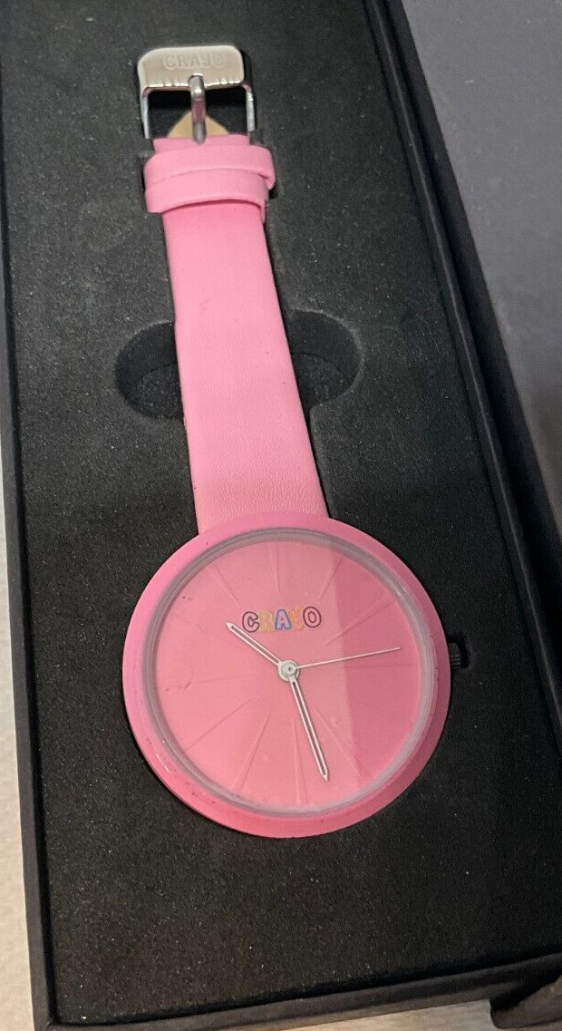 New Old Stock Crayo womens watch, pink color, new in original box, great find