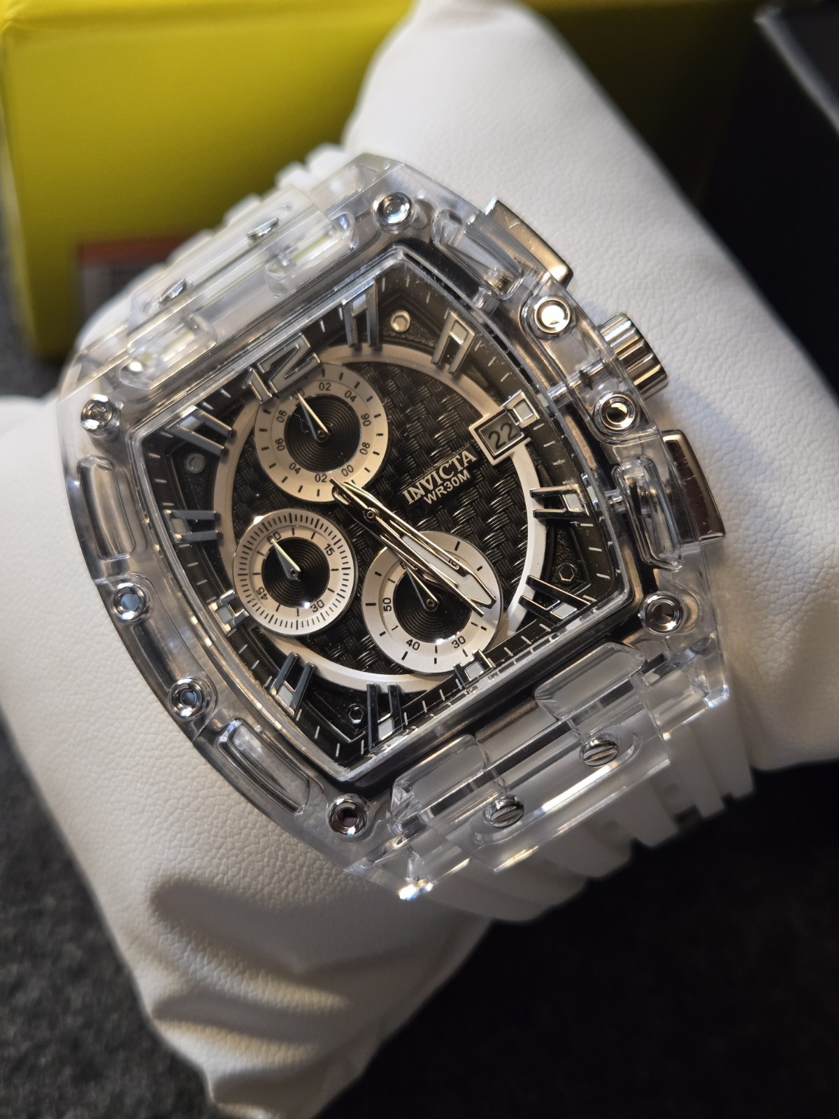 New – Invicta S1 Rally Allogrip Men’s Quartz Watch – 42mm White Tone – 70145