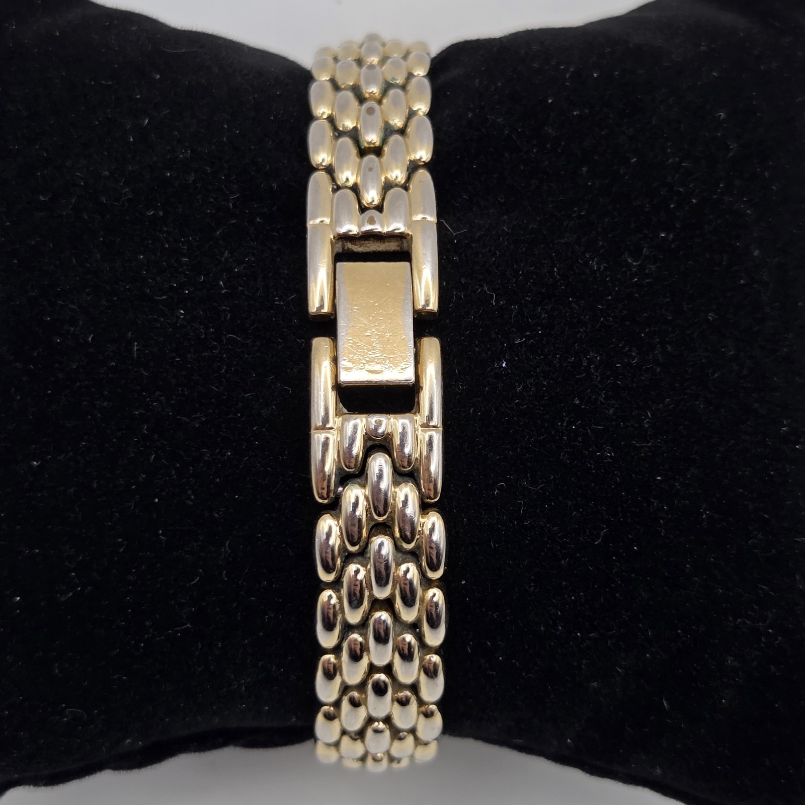 Citizen Tank Watch Women 13mm MOP Dial Gold Tone Rectangle 5421-S36505 New Batt