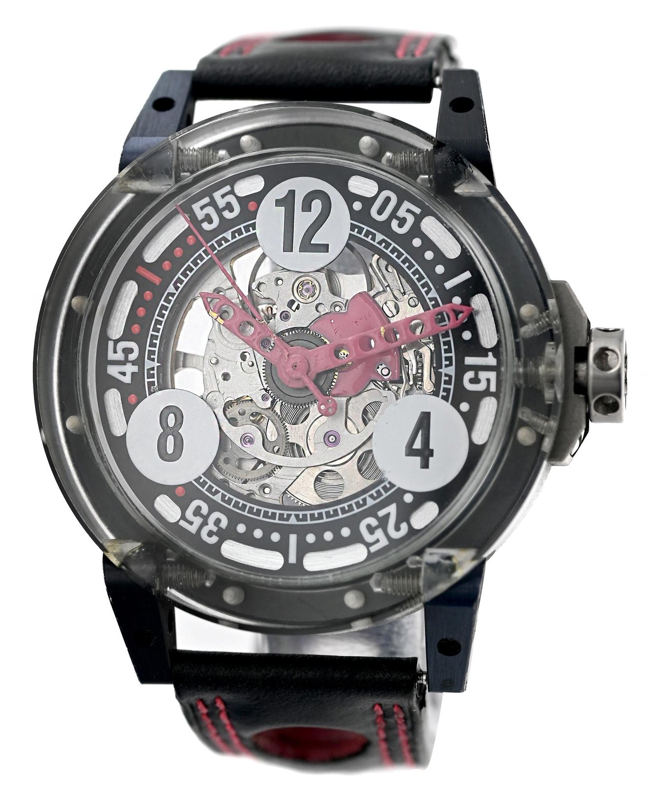 B.R.M Art Car V644SASQMK Skeleton Polycarbonate Aluminum 44MM Mens Automatic