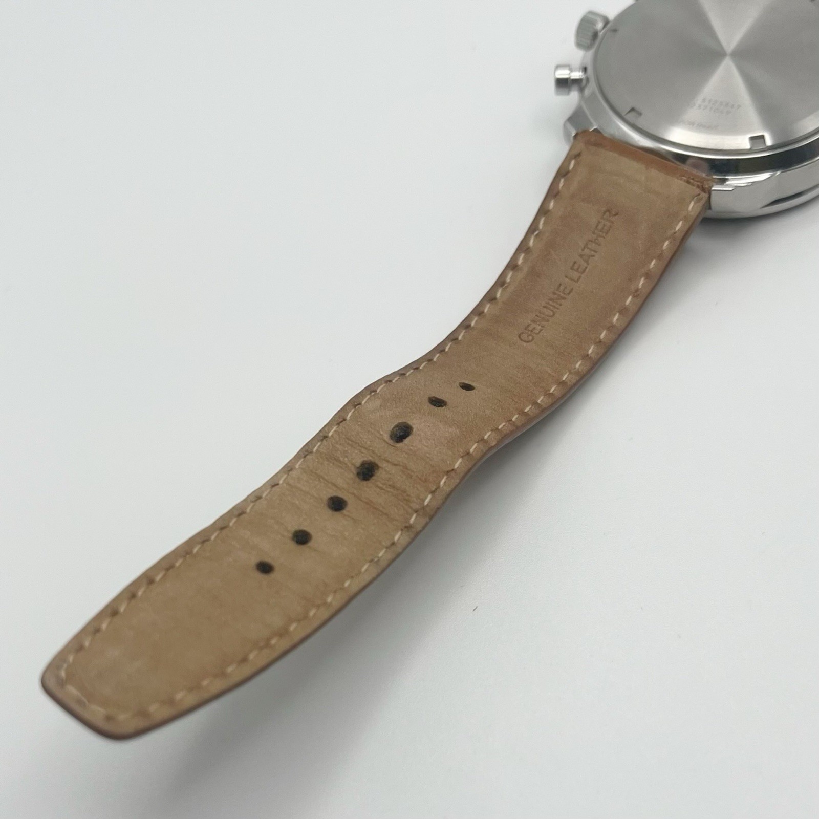 Citizen Eco-Drive Quartz Chronograph 10 BAR WR 44mm Date Tan Dial 3 Subdials