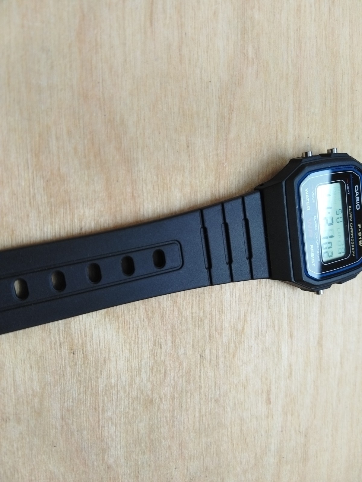 Casio Standard Digital Black Resin Band Watch F91W-3D F-91W-3D