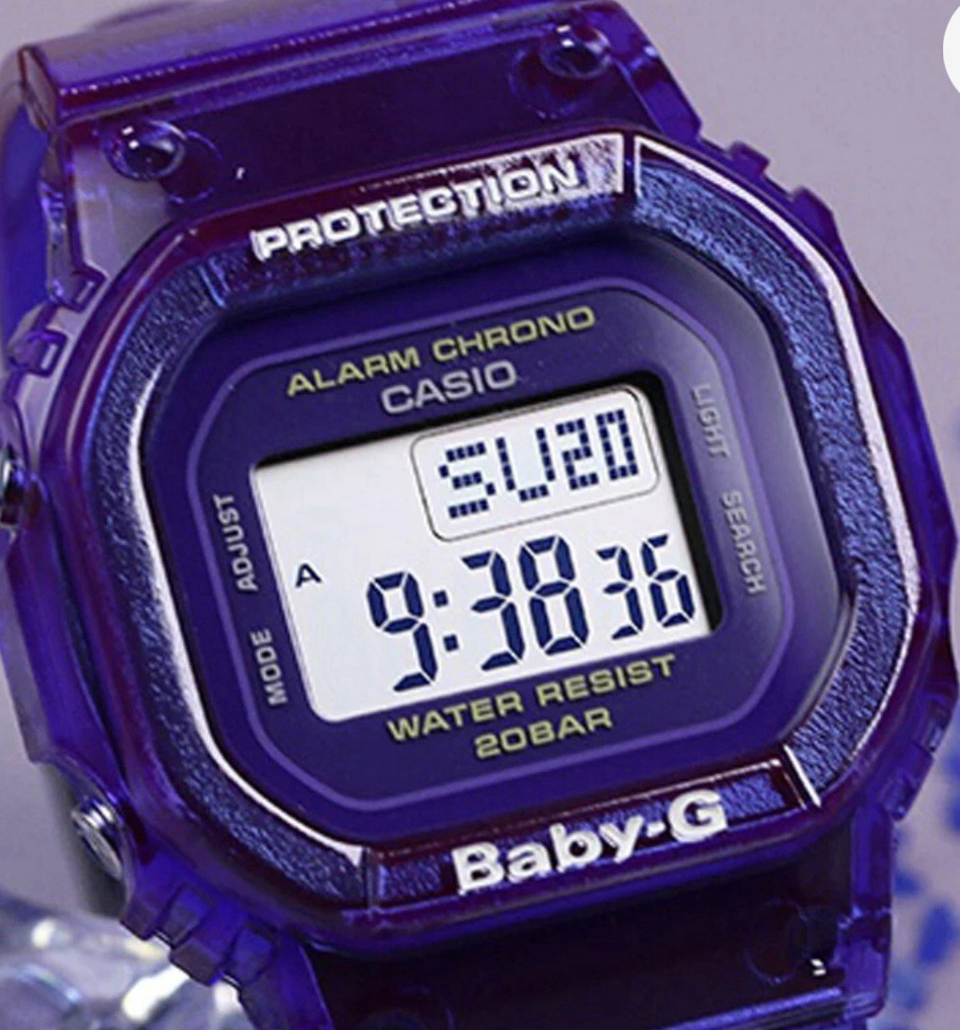 CASIO BABY-G BGD- 560S-6DR PURPLE Transparent Jelly ULTRA RARE ! None On eBay!