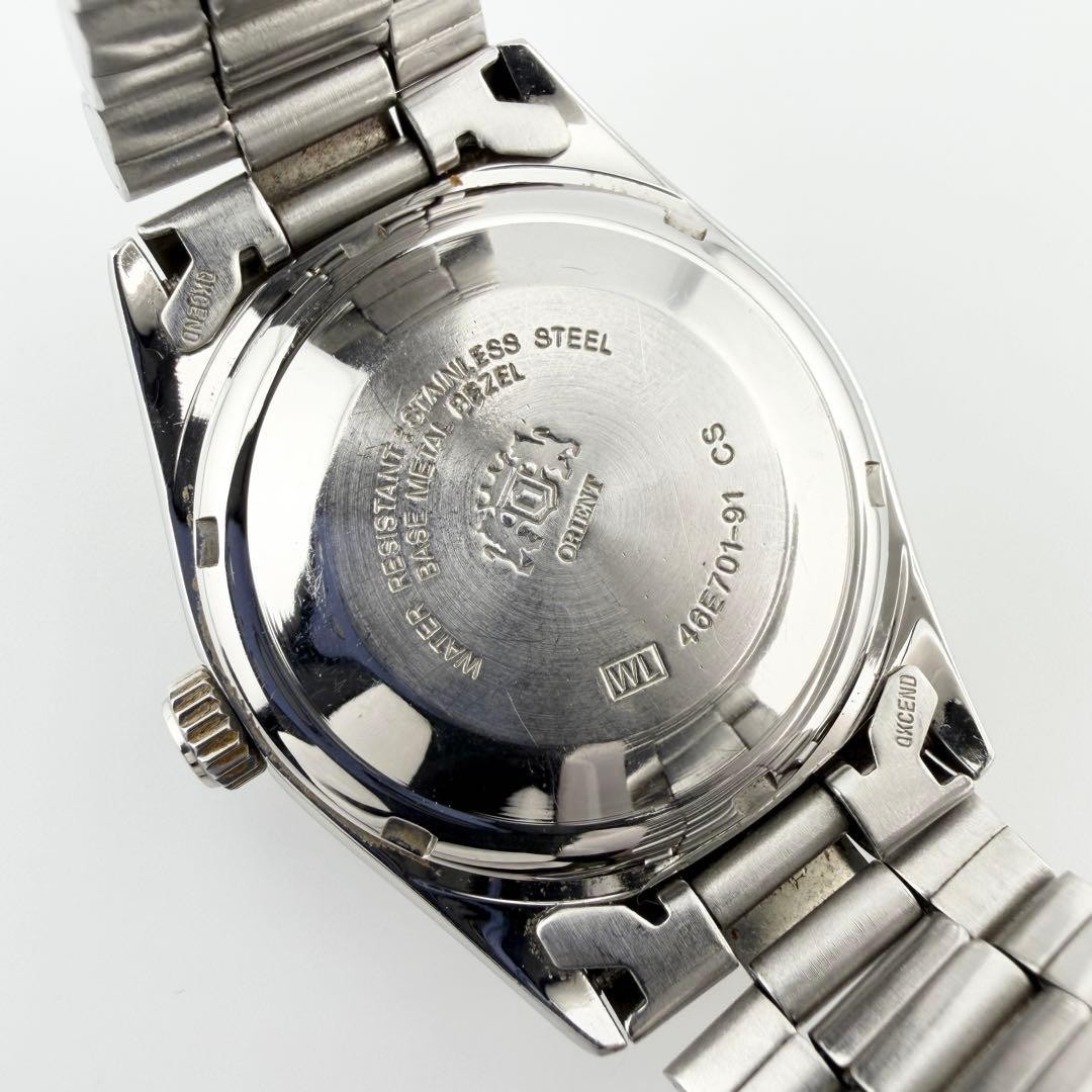 [EXC] Orient President Day-Date 46E701-91 Blue Dial Automatic Men’s – From JAPAN