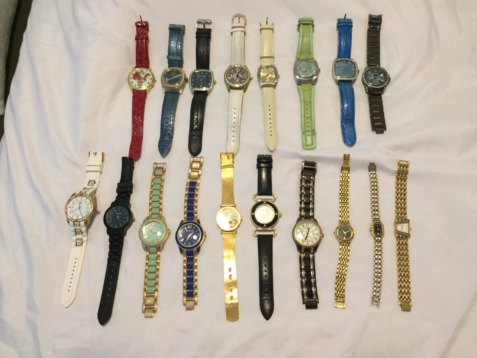 Women’s Watches Various Brands Untested Lot Of 18 Joan Rivers, Adrienne, Gossip