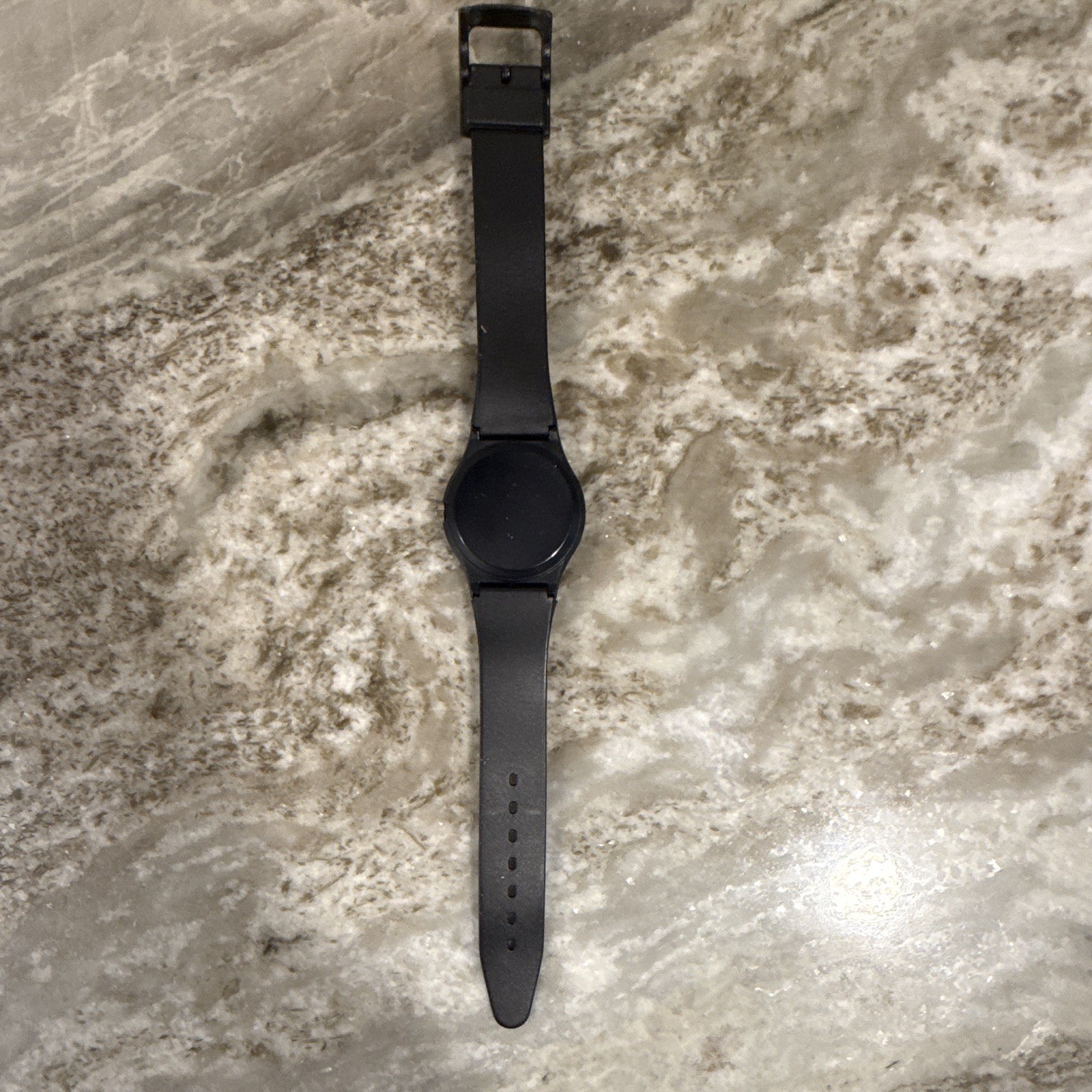 Calvin Klein Analog Wristwatch, White Roman Dial, Black Plastic Strap/Case